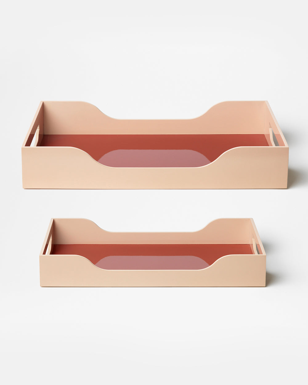 Trays 2-pack, Roze