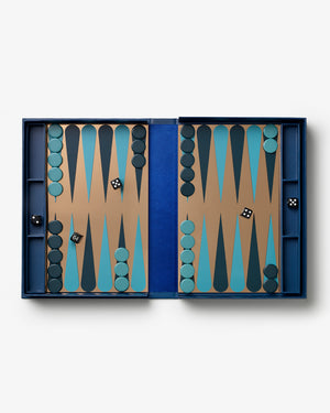 Art Of Backgammon Mirror, Dark Blue/Copper