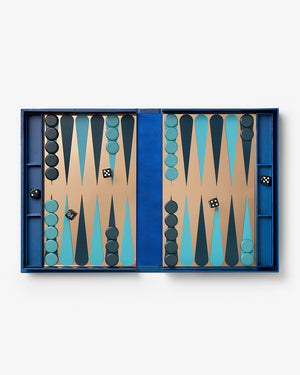 Art Of Backgammon Mirror, Dark Blue/Copper