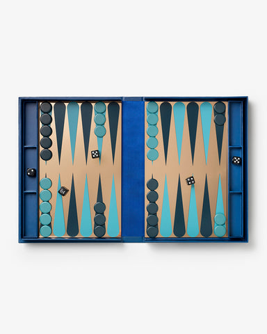 Printworks Art of Backgammon Mirror Dark Blue/Copper