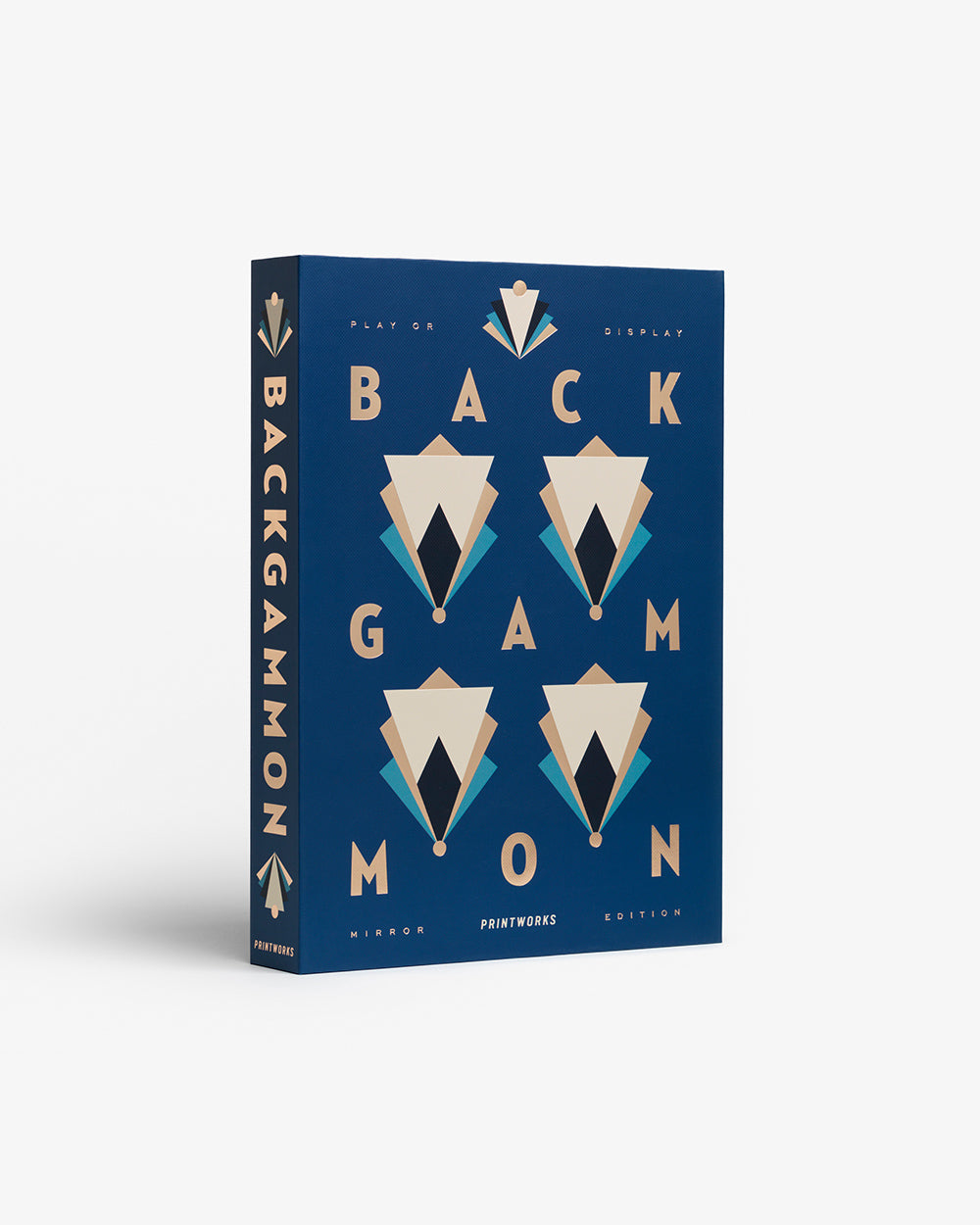 Art Of Backgammon Mirror, Dark Blue/Copper