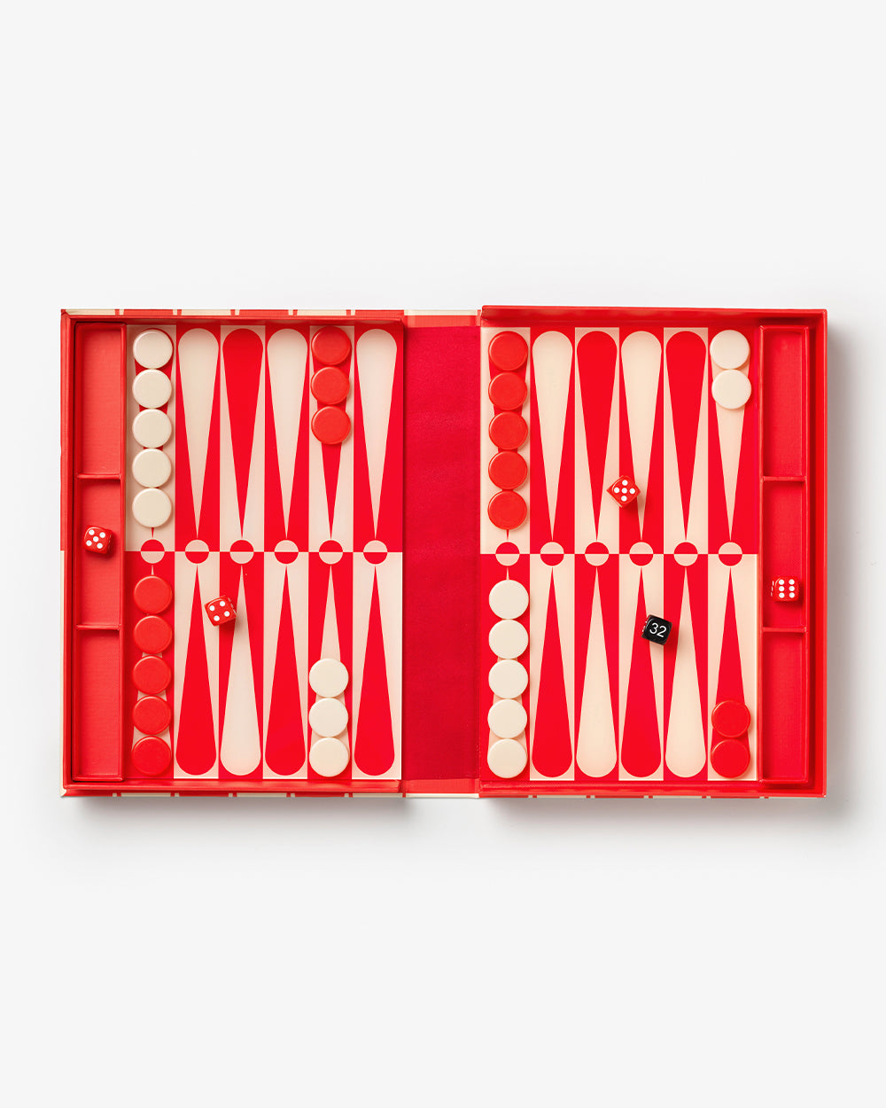 Art of Backgammon, Red/Cream