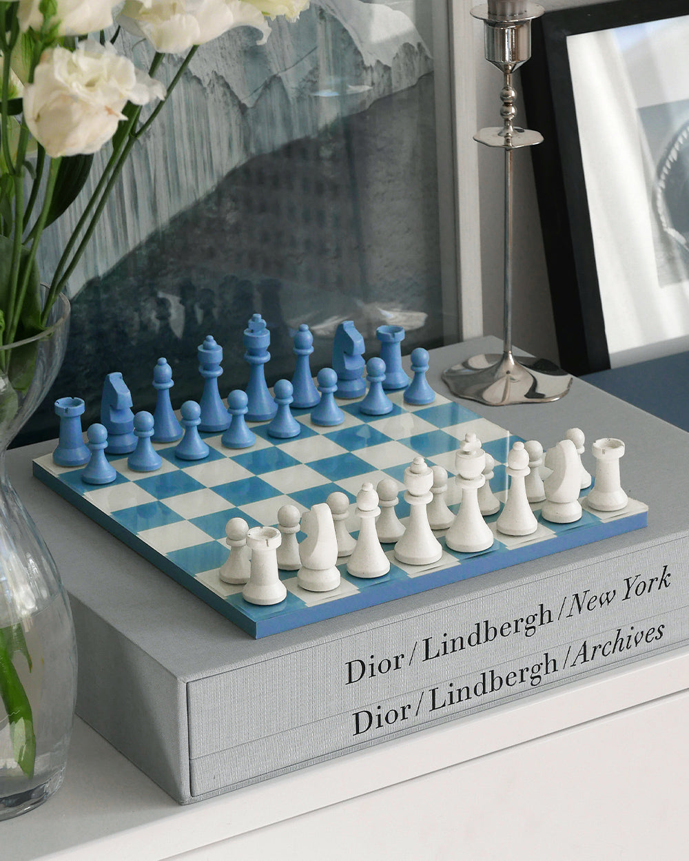 Chess, Dusty Blue