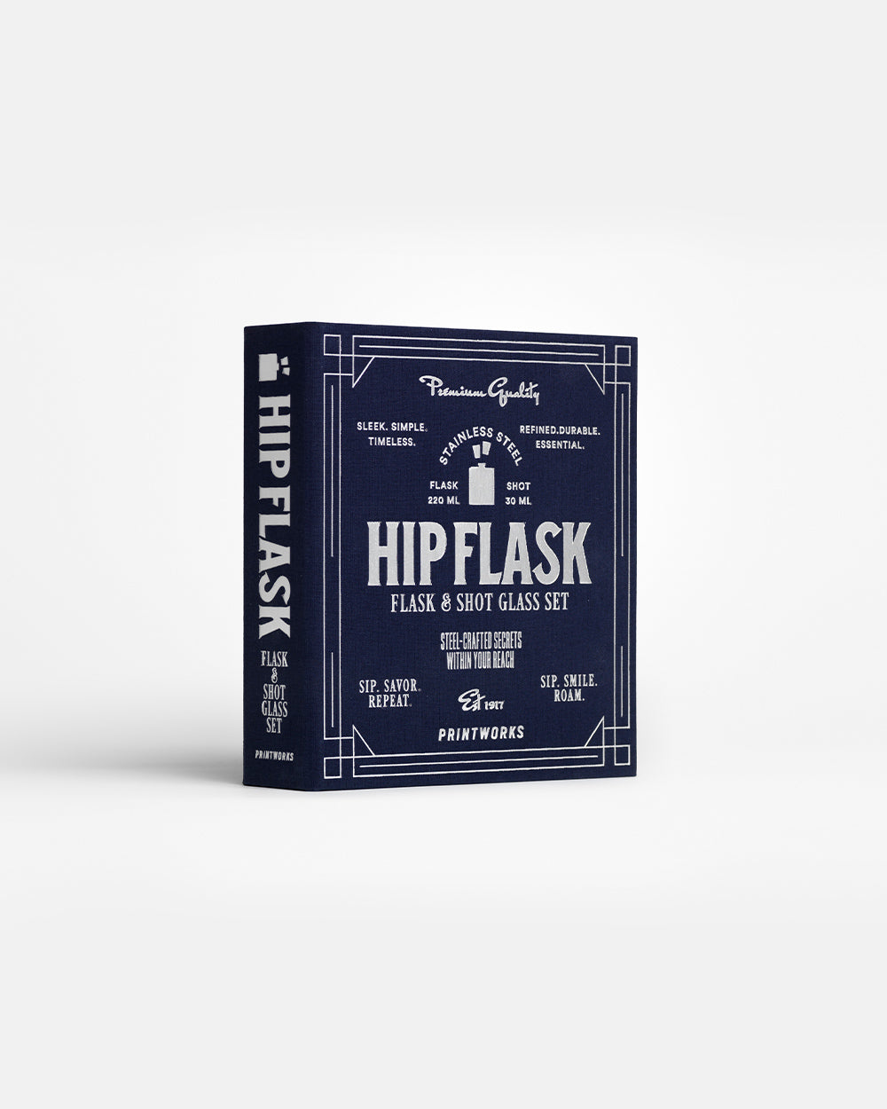 Hip Flask, Dark Blue