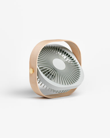 PRINTWORKS | Portable Fan, Fantastic, Wood Pistachio