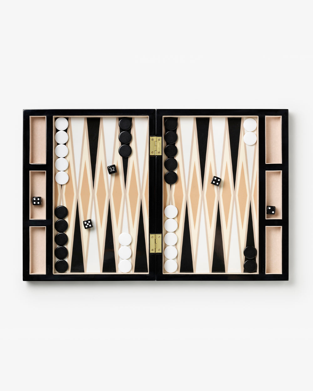 Lacquered Backgammon, Black