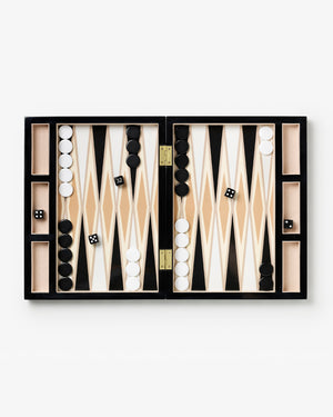 Lacquered Backgammon, Black