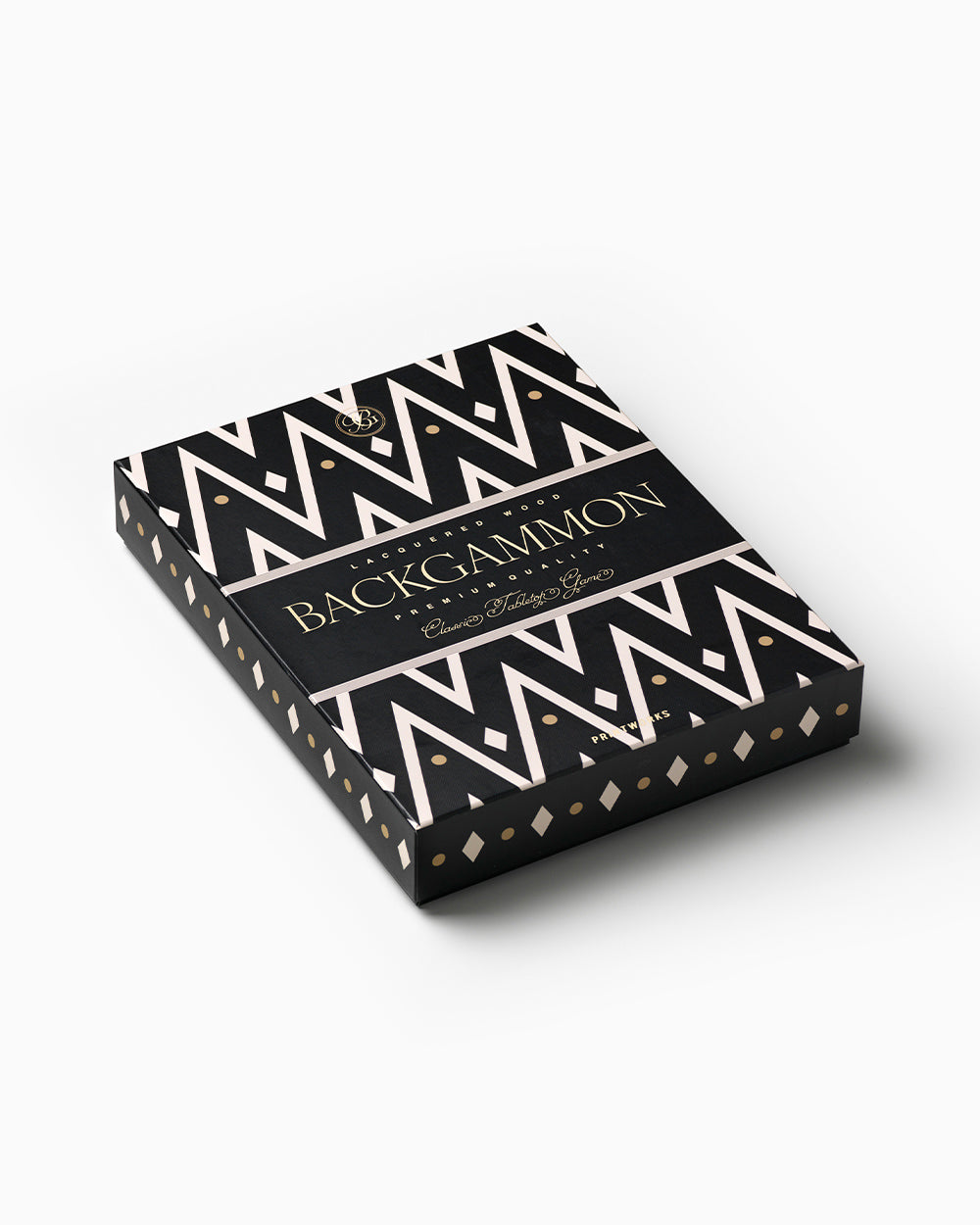 Lacquered Backgammon, Black