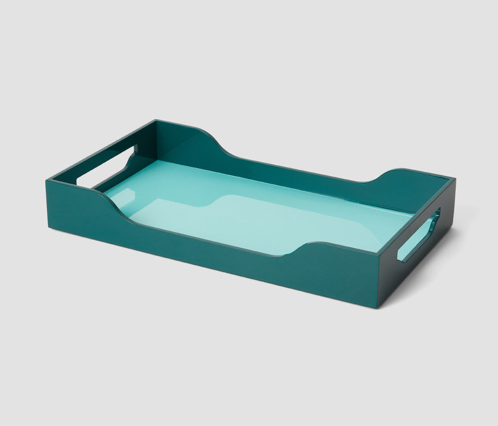 Lacquered Tray - Green, M