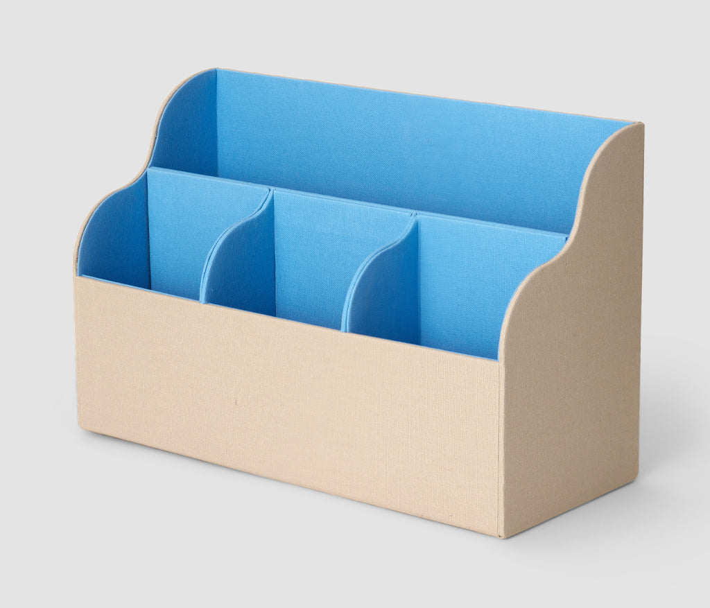 Desktop-Organizer – Beige/Blau