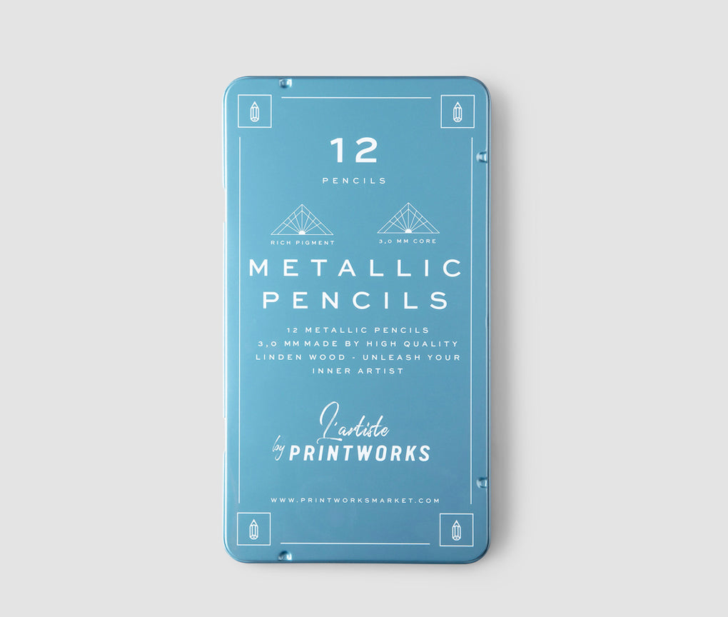 12 crayons de couleur - Metallic