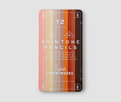 12 crayons de couleur - Skin Tone