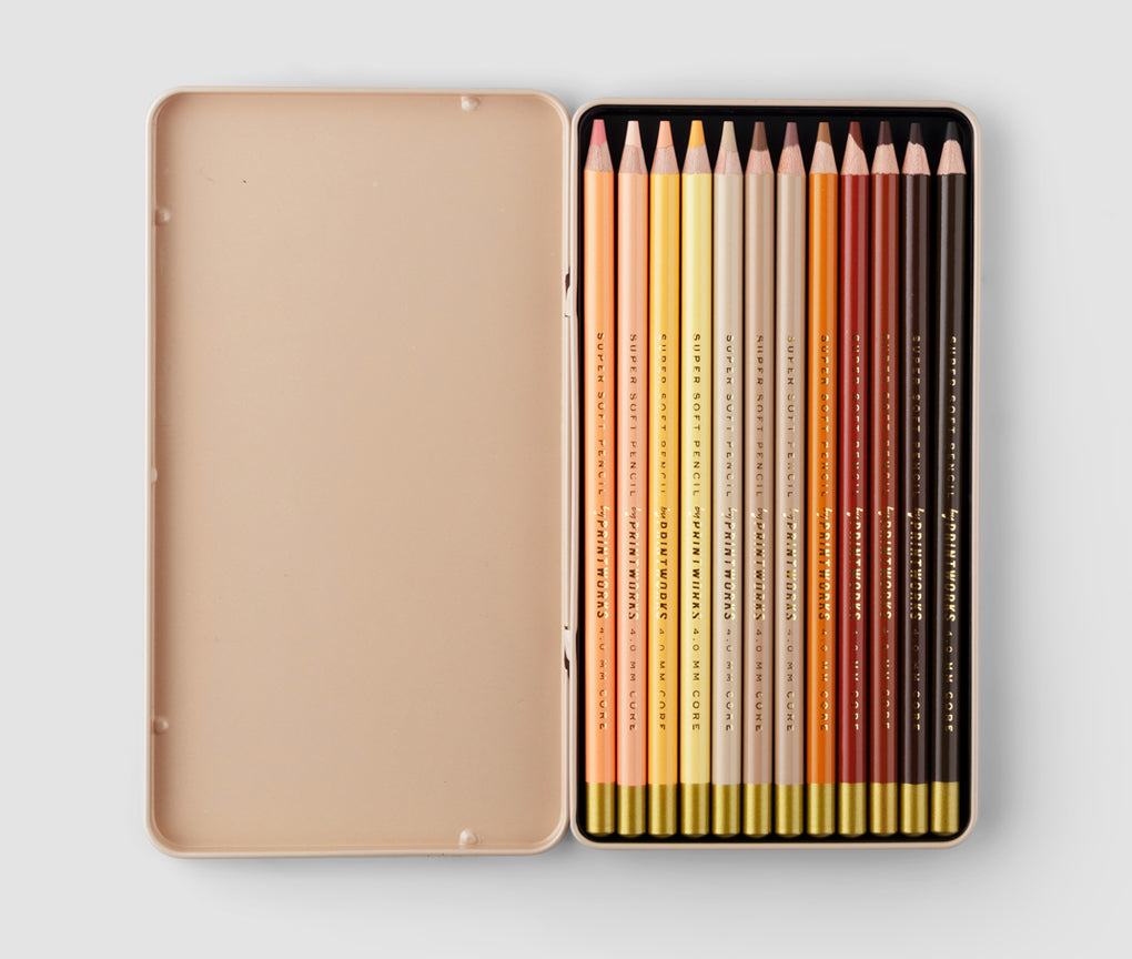 12 Color pencils - Skin tone