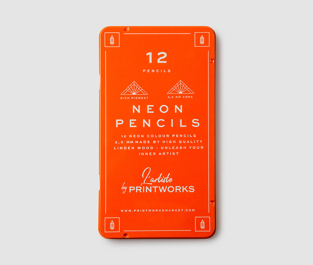 12 Color pencils - Neon