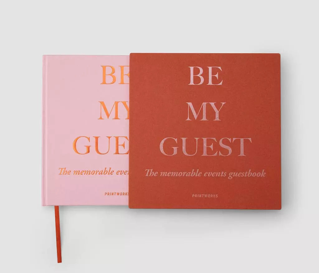 Guest Book - Rust/Pink
