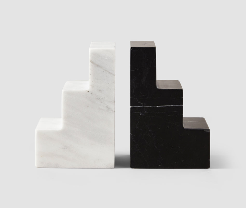 Bookend Stair Cube - Marble