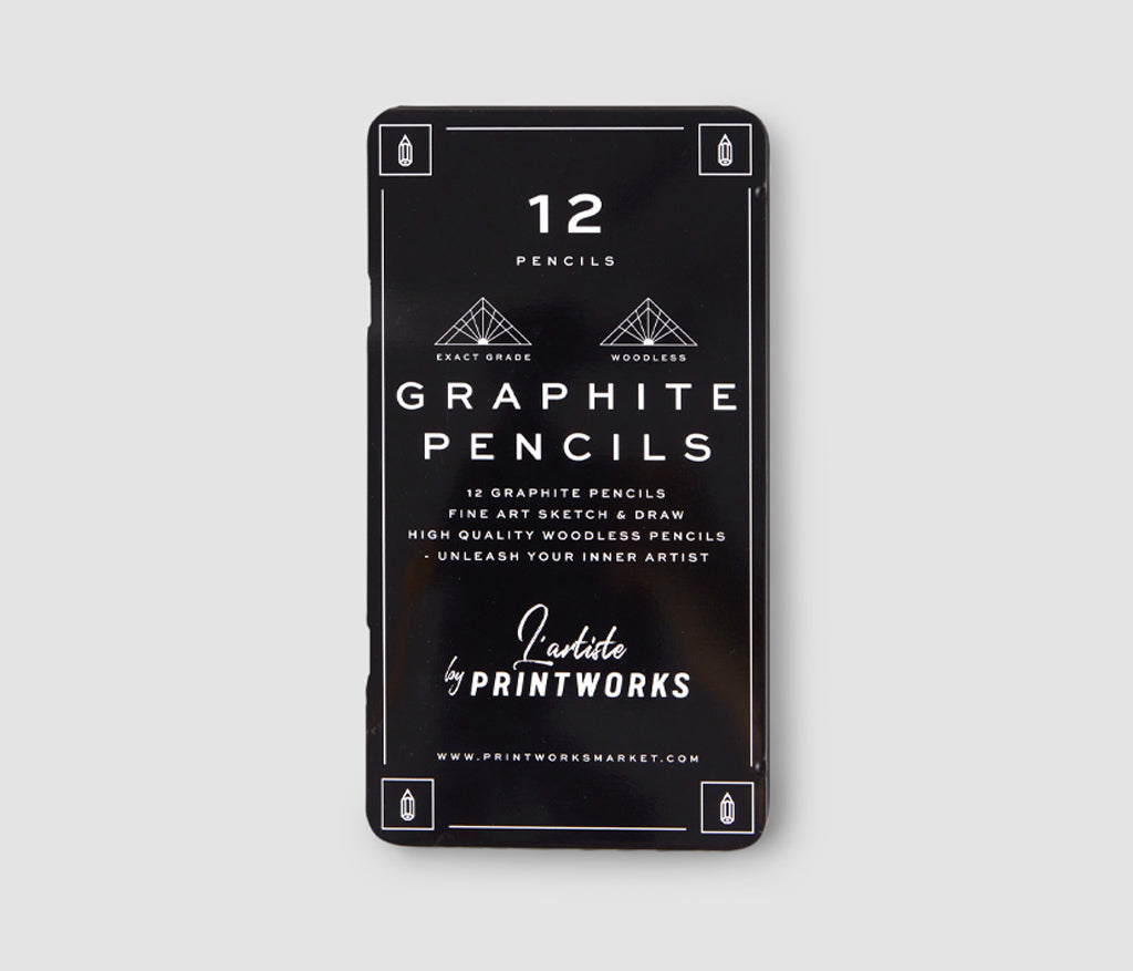 12 Color pencils - Graphite