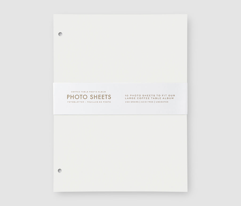 Papier photo - Grand blanc (paquet de 10)