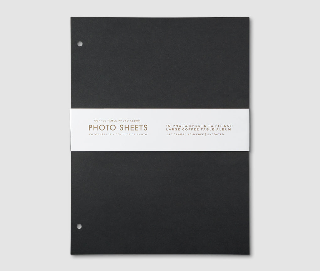 Fotopapier – großes Schwarz (10er-Pack)