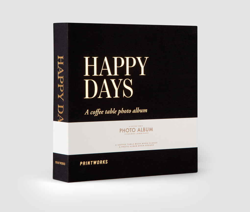 Fotoalbum - Happy Days Schwarz (S)